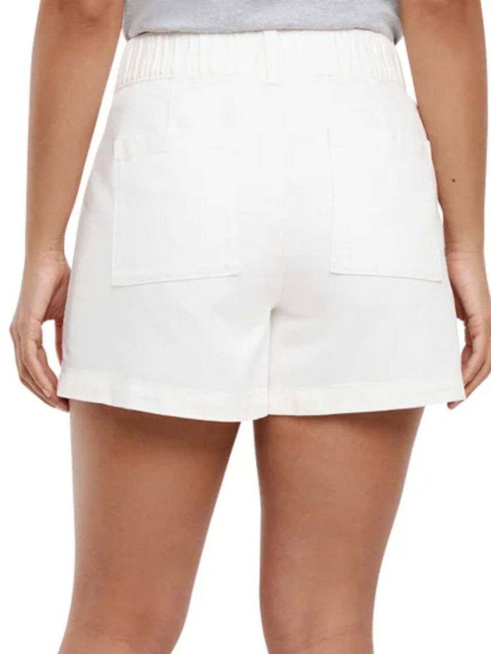 Gap Twill Shorts White XL Women's High Rise Patch Pocket NWT - Picture 3 of 3